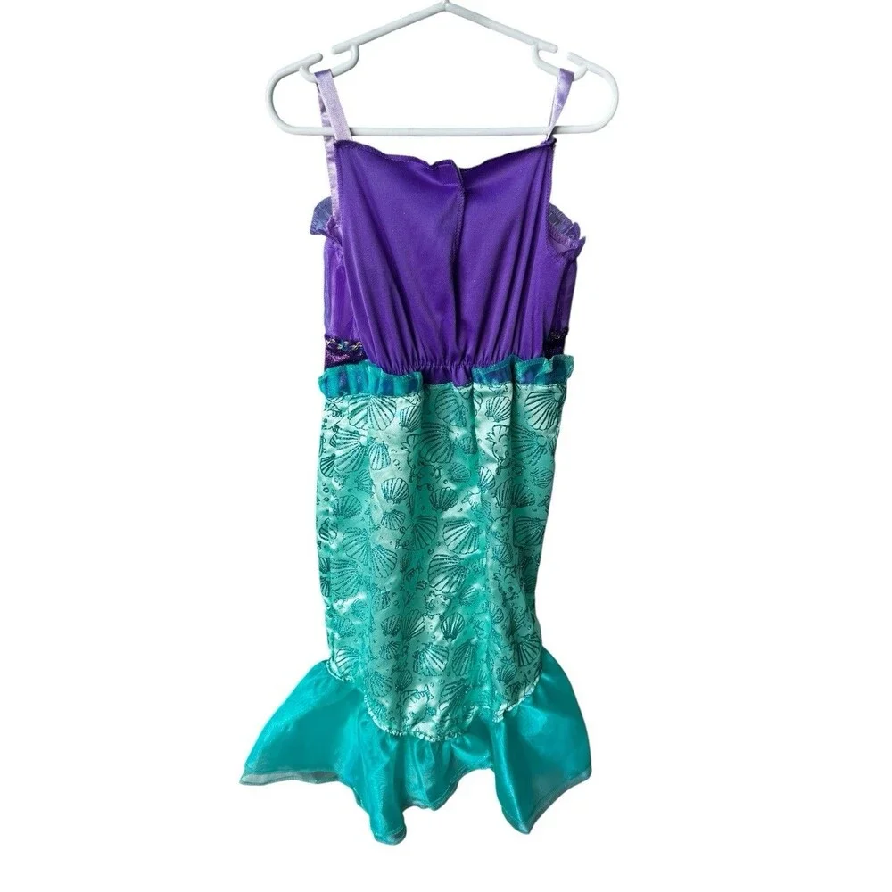 Disney Princess Ariel Little Mermaid Dress / Princess  Costume size 4-6 - Picture 2 of 6